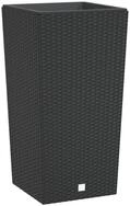 vidaXL Blumentopf Pflanzk&uuml;bel mit herausnehmbaren Einsatz Anthrazit 21/49 L PP...