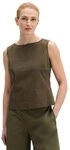 Marc O'Polo Blusentop aus Popeline-Stretch braun XS (34)