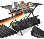 KESSER Campingtisch Klapptisch faltbar mit Aluminium-Rahmen & Aufrollbare...