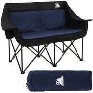 ECD Germany Campingstuhl Campingsofa faltbar f&uuml;r 2 Personen 2-Sitzer mit