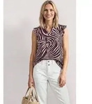 STREET ONE Blusentop Feine Chiffon-Qualit&auml;t mit Innetop aus Modal, weich...