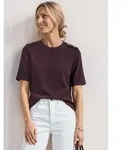 STREET ONE T-Shirt mit Strukturmix rot 34 EU