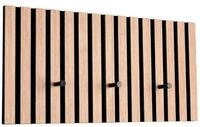 MIRRORS AND MORE Garderobenpaneel GRACE, Artisan Eiche Dekor, Schwarz, MDF, 3...