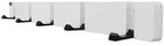 HOME DELUXE Garderobenleiste inkl. Haken und Magnete, Wandgarderobe,...