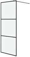 vidaXL Duschwand 80 x 195 cm Walk In Duschwand f&uuml;r Begehbare Dusche Schwarz...