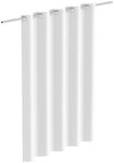 Eisl Duschvorhang Mosaik WHITE Breite 180 cm, waschbarer Antischimmel Vorhang...