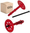 PROTEKTOR Schrauben- und D&uuml;bel-Set D&auml;mmstoffd&uuml;bel &Oslash;10mm, Schlagd&uuml;bel mit