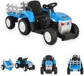 Moni Elektro-Kinderauto Kinder Elektrotraktor Dallas, Belastbarkeit 30 kg, mit