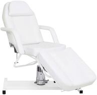 vidaXL Massageliege Massagetisch Wei&szlig; 180x62x87-112 cm