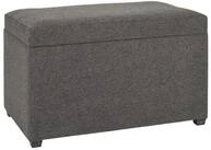 HAKU Sitztruhe Truhe - anthrazit - MDF, Textilgewebe - H. 42cm x B. 58cm - Sitzbank