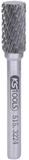 KS Tools Fr&auml;sstift, HM Zylinder Form A ohne Stirnverzahnung, 10 mm