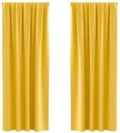 vidaXL Vorhang Verdunkelungs-Vorh&auml;nge mit Ringen 2 pcs Senfgelb 260 x 140 cm...