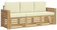 vidaXL Gartensofa Sofagarnituren Massivholz, 3 Teile