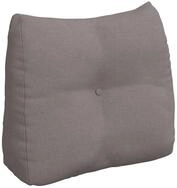 vidaXL R&uuml;ckenkissen R&uuml;cken Kissen Taupe 60 x 24 x 50 cm Stoff, 1-tlg.