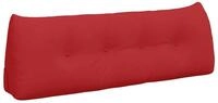 vidaXL R&uuml;ckenkissen R&uuml;cken Kissen Rot 140 x 24 x 50 cm Stoff, 1-tlg.