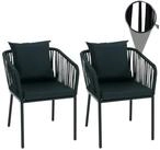 MCW Gartenstuhl MCW-N41-S (2 St), Inklusive Sitzkissen