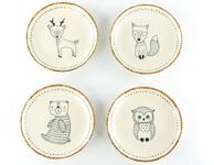 CreaTable Teller-Set Freunde des Waldes, Teller 21 cm, 4-tlg. (4-tlg), 4...