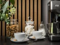 CreaTable Tasse Bistrot Weiss, Kaffeetasse Set 8-tlg, 8-tlg., Porzellan,...