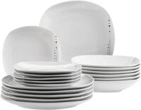 M&Auml;SER Teller-Set FADILLA, Geschirr-Set, Porzellan (18-tlg), 6 Personen,...