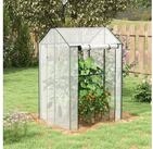 Outsunny Gew&auml;chshaus Gew&auml;chshaus mit Doppelt&uuml;r, BxTxH: 100 x 80 x 150 cm,...