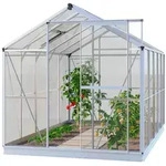 GFP Gew&auml;chshaus Opal 5 Glasgew&auml;chshaus mit Aluminium-Rahmen 192 x 317 x 192...