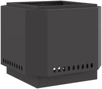 vidaXL Feuerstelle Rauchfreier Feuerkorb Schwarz 58 x 58 x 51 cm, (1-St)
