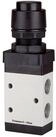 RIEGLER 3-Wege-Ventil Riegler 3/2-Wegeventil, manuell &raquo;M3&laquo;, Druckknopf, NC,