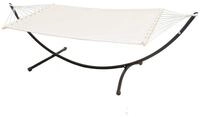 AMANKA H&auml;ngematte mit Gestell - 200 x 120 cm Doppelh&auml;ngematte f&uuml;r 2 Personen...