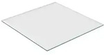 relaxdays Tischplatte Glasplatte 8mm ESG (1 St), 80 x 80 cm wei&szlig; quadratisch |...