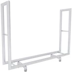 CLP Kaminholzregal Drake, BxTxH:122x30x91 cm, (1er), Edelstahl/schwarz-matt