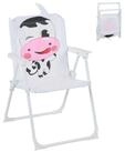 relaxdays Campingstuhl Kinder Klappstuhl mit Motiv (1 St), Kuh