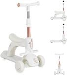 Byox Cityroller Kinderroller Velvet Royal 2in1, Laufrad Musik- und Lichteffekte
