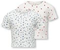 KIDS ONLY Kurzarmshirt KOGBELLA LIFE SHT AOP S/S TOP JRS 2-PACK (Packung, 2-tlg)