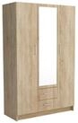 Masseno Dreh-/Schwebet&uuml;renschrank PINELLO 120 cm Kleiderschrank mit Spiegel 2...