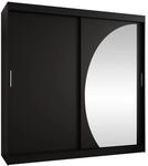 MIRJAN24 Kleiderschrank Wika 200 cm (mit zwei Schiebet&uuml;ren) Schubladen als