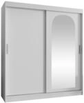MIRJAN24 Kleiderschrank Selfie 180 cm (mit zwei Schiebet&uuml;ren) Frontspiegel,...