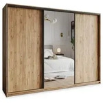Masseno Schwebet&uuml;renschrank TAVI 270 cm Kleiderschrank mit Spiegel 3 T&uuml;ren...
