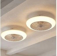 GLOBO LIGHTING Deckenventilator, LED Deckenventilator mit Beleuchtung 2er Set