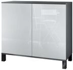 Vladon Kommode Skadu V3 (Moderner K&uuml;chenschrank, mit 2 gro&szlig;en T&uuml;ren),...