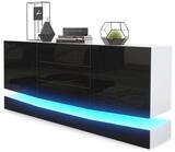Vladon Sideboard City (Kommode mit 2 T&uuml;ren, und 3 Schubladen inkl....