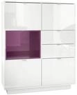 Vladon Highboard Metro (Highboard, mit 4 T&uuml;ren, 2 Schubladen und 1 offenem...