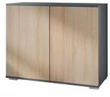 Vladon Kommode Skadu V3 (Moderner K&uuml;chenschrank, mit 2 gro&szlig;en T&uuml;ren),...