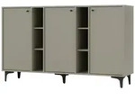 Masseno Kommode TORINO 158 cm Sideboard mit 3 T&uuml;ren Gr&uuml;n gr&uuml;n 158 cm x 94 cm...