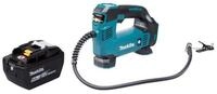 Makita Akku-Handkompressor DMP 180 Z 18 V 8,3 bar + 1x Akku 9,0 Ah - ohne...