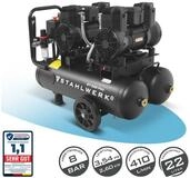 STAHLWERK Kompressor Kompressor 22 L Tank - &ouml;lfrei & leise, 8 bar,