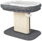 COSTWAY Kratzbaum Katzenbaum, mit Pl&uuml;schsitzfl&auml;che & Ball, Holz