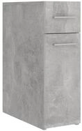 vidaXL Apothekerschrank Apothekerschrank Betongrau 20x45,5x60 cm Holzwerkstoff...
