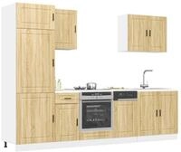 vidaXL Schrankmodule 7-tlg. K&uuml;chenschrank-Set Kalmar Sonoma-Eiche Holzwerkstoff