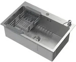 ML-DESIGN K&uuml;chensp&uuml;le Sp&uuml;lbecken aus Edelstahl, mit Ab- und...