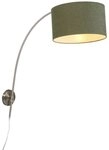 Qazqa Wandleuchte Arc, ohne Leuchtmittel, Warmwei&szlig;, QAZQA Wand&shy;leuchte, e27,...